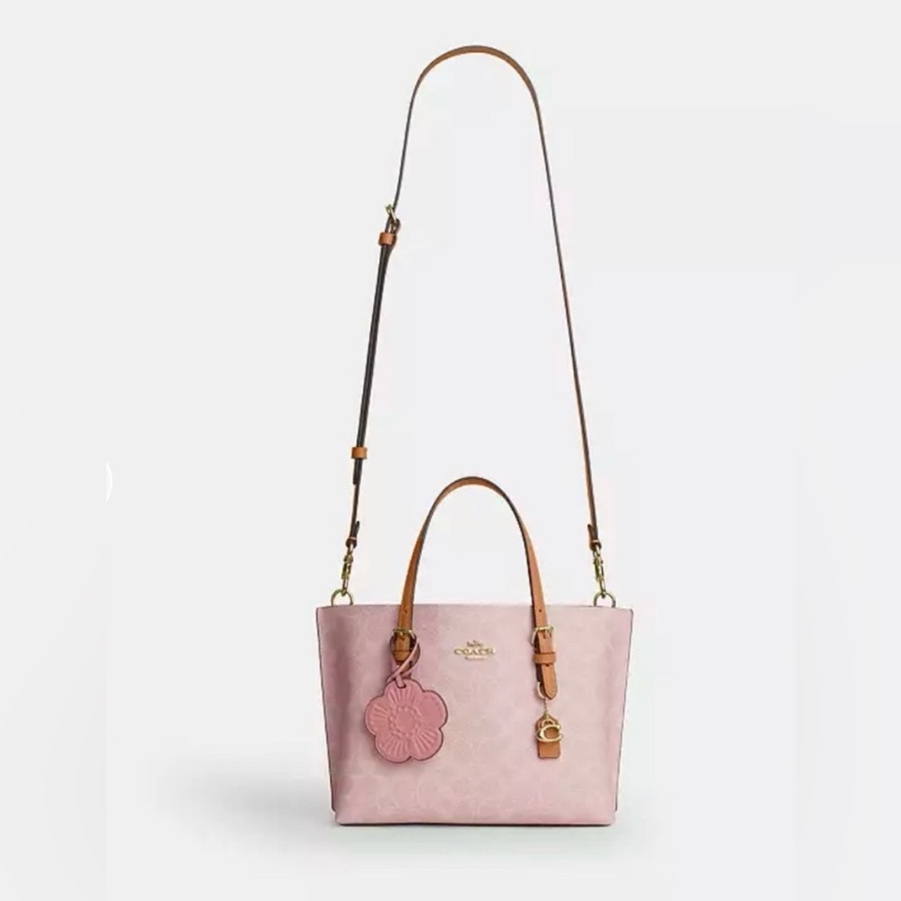 New COACH MOLLIE 25 POWDER PINK TOTE - Picture 4 of 7